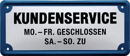 Deko blechschild 28x12 - deko,