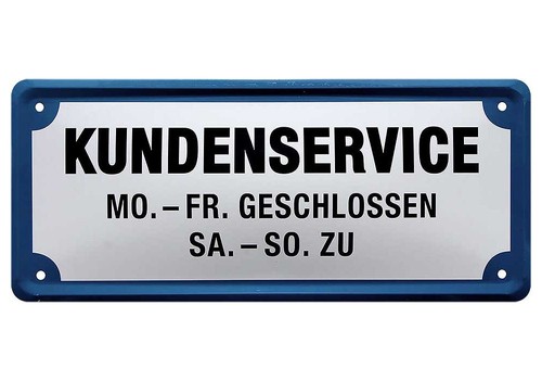 Blechschild spruch deko schild - spruch,