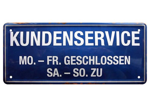 Blechschild sprüche deko - blechschild,